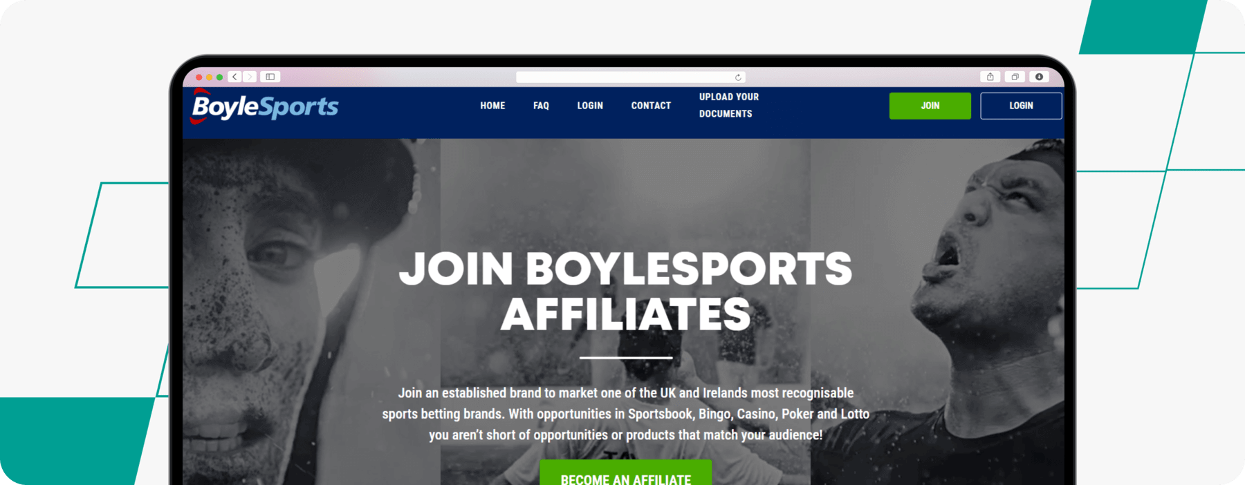 boylesports affiliate program screenshot