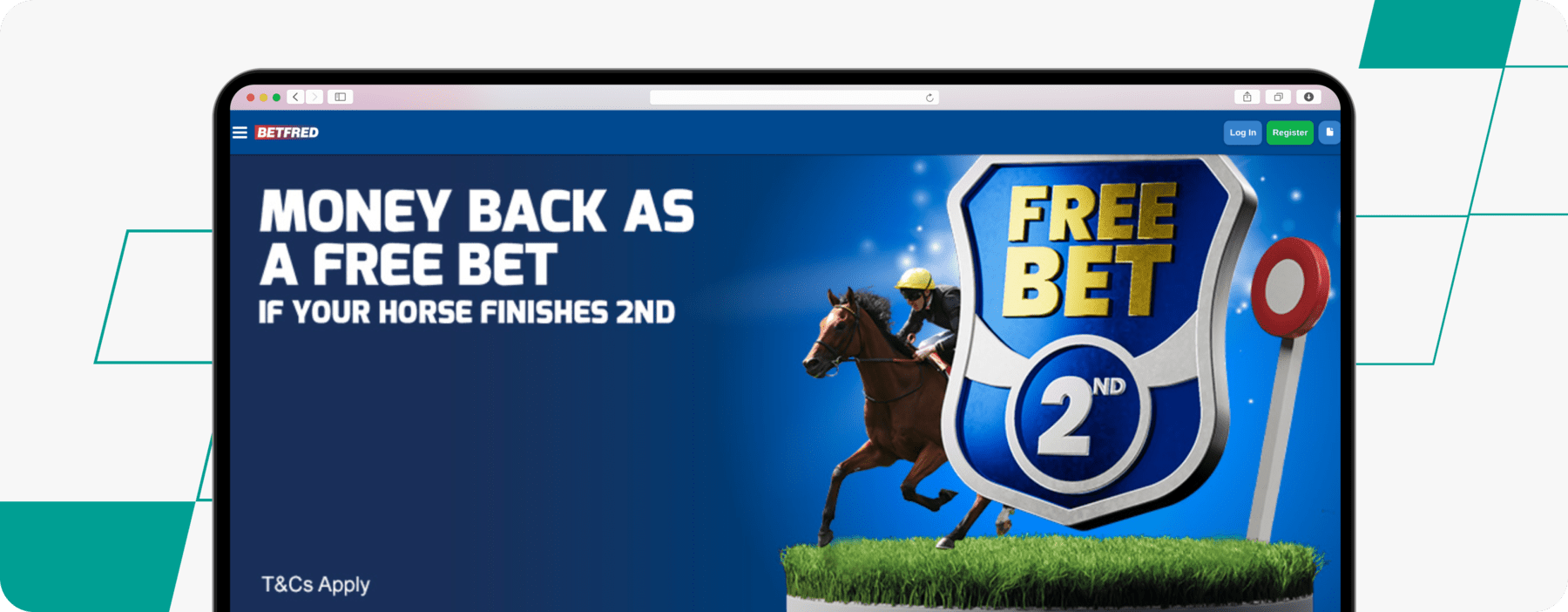 screenshot of betfred horse racing offer