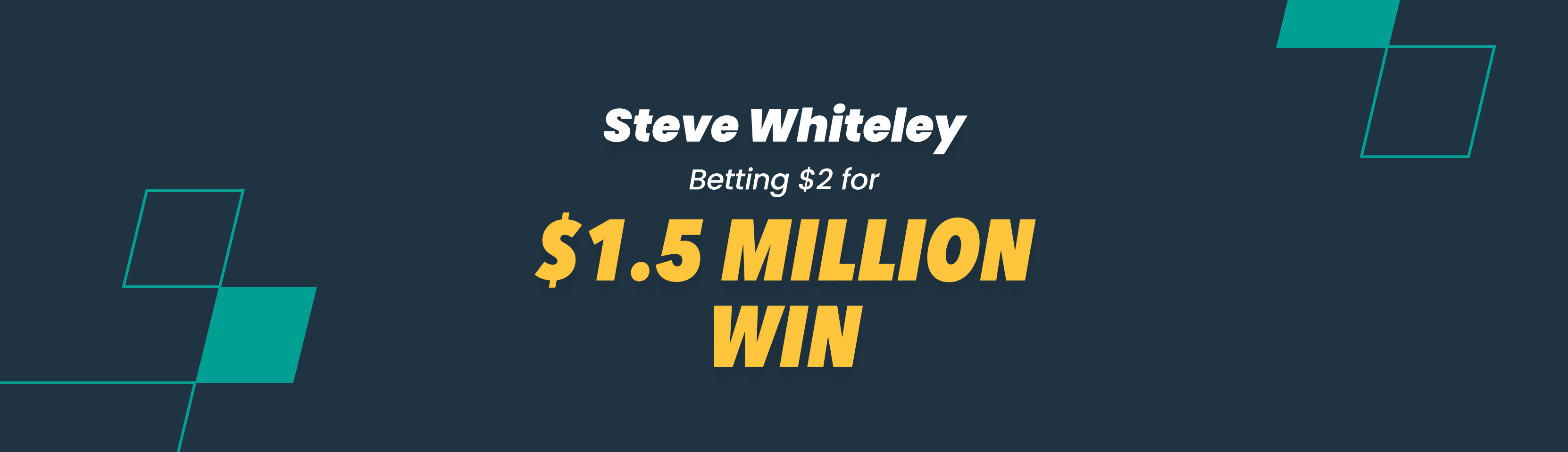 image of steve whitely betting winnings